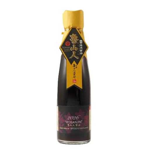 Rosanjin Soy Sauce by Yuasa Shoyu, Natural-Farmed Cedar Barrel from Wakayama — Limited