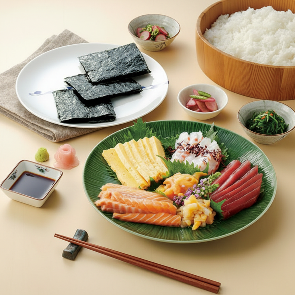 Maruyama Gokujo Nisen Gift Tin | Kontobi & Hashiri — Tsukiji's Finest Two Nori, 1854