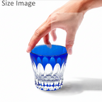 Fleur Lapis Edo Kiriko Pair from Tokyo, shipped directly from Japan
