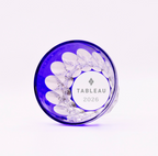 Fleur Lapis Edo Kiriko Pair from Tokyo, shipped directly from Japan
