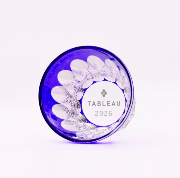 Fleur Lapis Edo Kiriko Pair from Tokyo, shipped directly from Japan