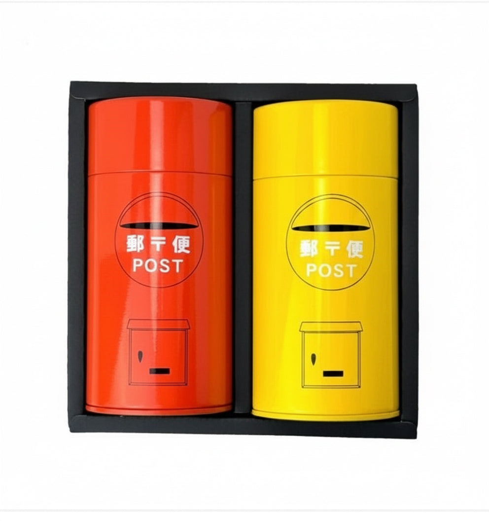 Retro Postbox Japanese Tea Gift Set Hayama-cha