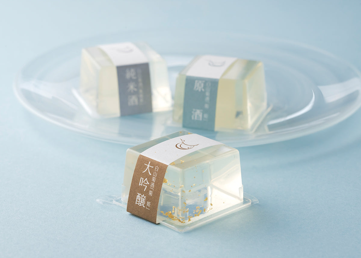Hakusan Sake Jelly Trio: A Gourmet Japanese Dessert