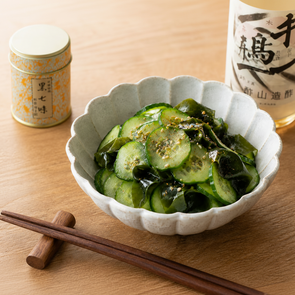 Japanese Pantry Starter Kit cucumber salad with vinegar