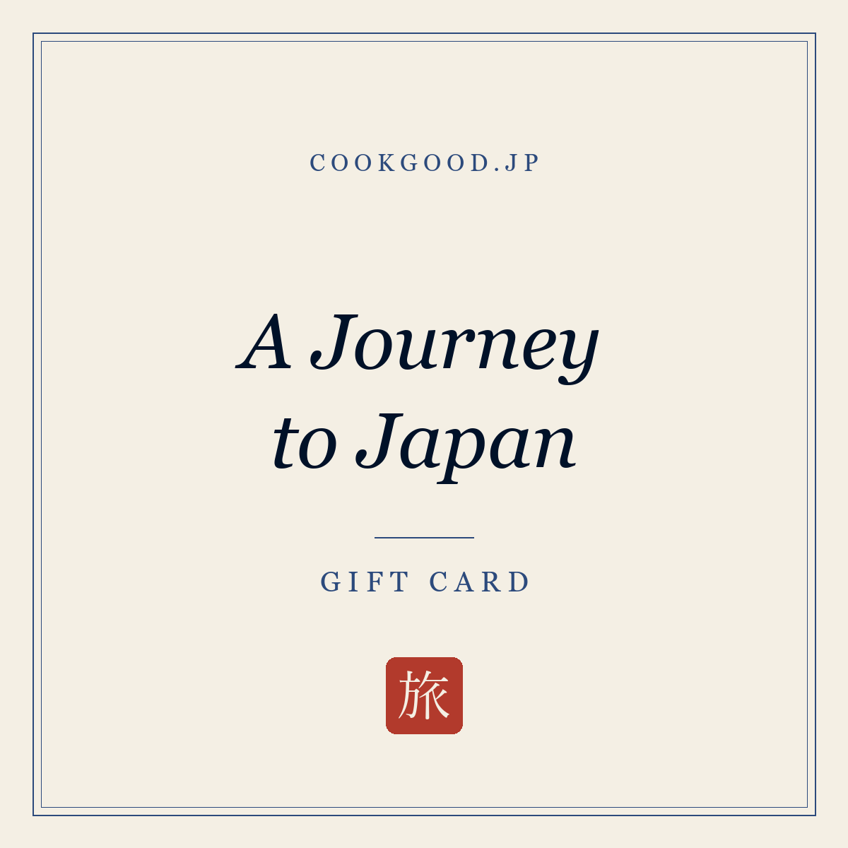 A Journey to Japan — CookGood digital gift card