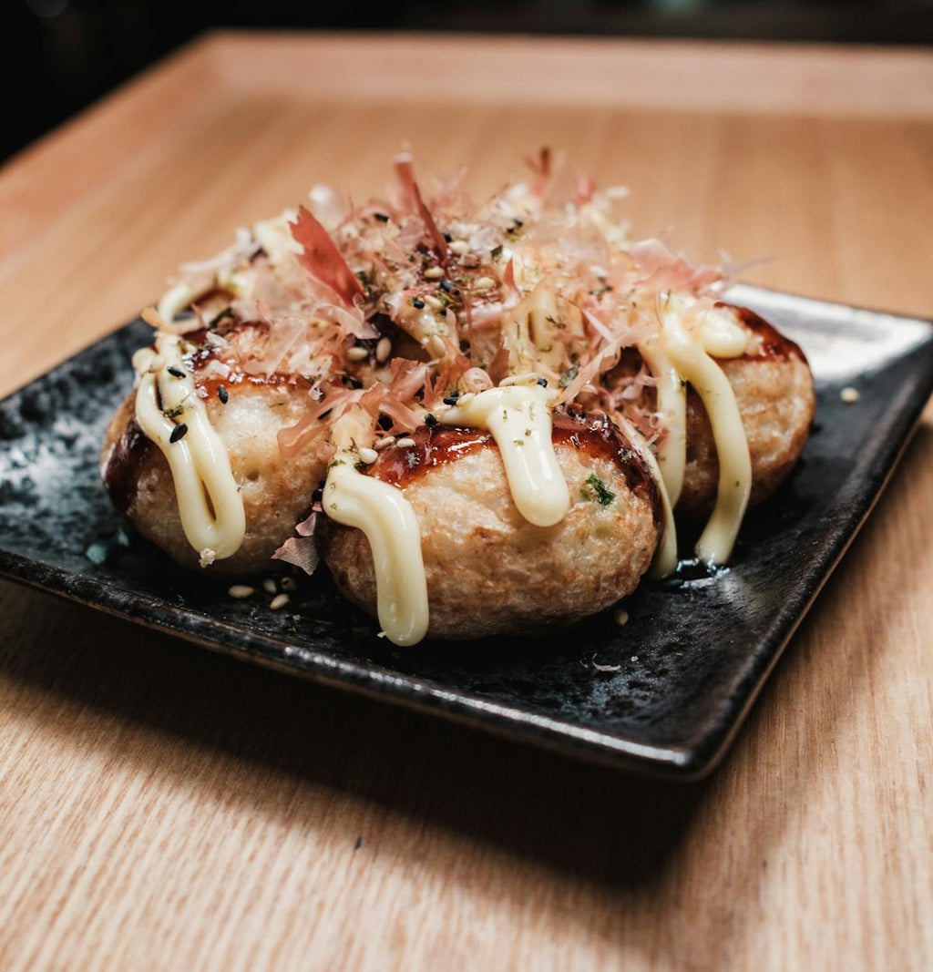 Japanese dish with bonito flakes — Honkarebushi Powder adds instant umami depth