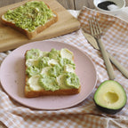 Avocado and Cream Cheese Wave Toast with White Sesame Paste