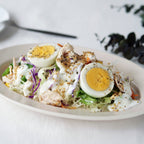 Yogurt Caesar Salad with White Sesame Paste Dressing