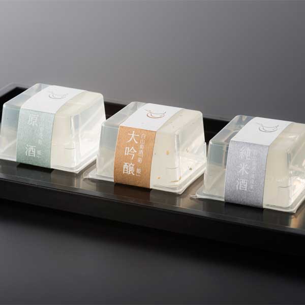 Hakusan Sake Jelly Trio: A Gourmet Japanese Dessert